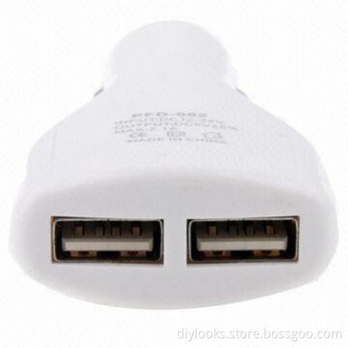 Car Charger with Dual USB Output, for iPhone 5/4/4S/3G/3GS